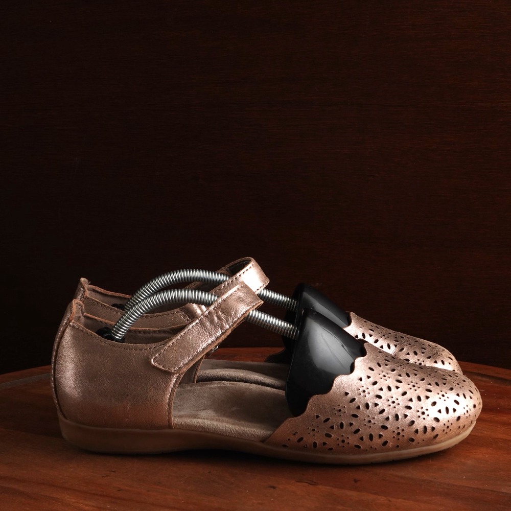Earth Flats WMS SZ 7.5W Brynn Champagne Leather Comfort Mary Jane Casual Shoes